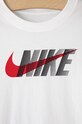 Chłopiec Nike Kids T-shirt dziecięcy DC7796 biały