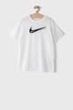 Nike Kids T-shirt dziecięcy nadruk biały DC7797