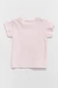 United Colors of Benetton T-shirt bawełniany dziecięcy różowy