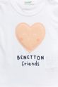 Dětské bavlněné tričko United Colors of Benetton  100% Organická bavlna