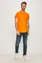 G-Star Raw - T-shirt D16396.B353.B976 pomarańczowy