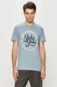 fioletowy Jack & Jones - T-shirt Męski