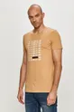 beżowy Tom Tailor - T-shirt Męski