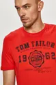 czerwony Tom Tailor - T-shirt