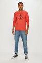 Tom Tailor - Longsleeve 1023907.26336 rosu SS21