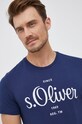 T-shirt bawełniany 2057432 niebieski