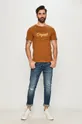 Jack & Jones - T-shirt brązowy