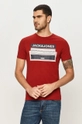 bordowy Jack & Jones - T-shirt Męski