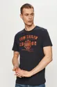 granatowy Tom Tailor - T-shirt Męski
