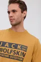 żółty Jack Wolfskin T-shirt