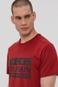 bordowy Jack Wolfskin T-shirt