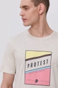 Protest T-shirt beżowy