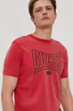 czerwony Guess T-shirt