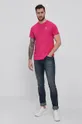 Guess - T-shirt różowy
