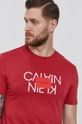 czerwony Calvin Klein - T-shirt