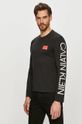 čierna Calvin Klein - Tričko s dlhým rukávom Pánsky