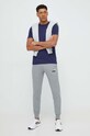 Бавовняна футболка Puma 586668 темно-синій AW24