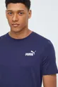 тёмно-синий Хлопковая футболка Puma