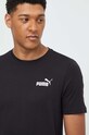 Bavlněné tričko Puma černá 586668