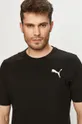 czarny Puma t-shirt bawełniany