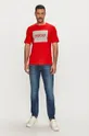 Hugo - T-shirt 50442929 czerwony