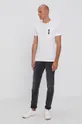 Calvin Klein Jeans T-shirt bawełniany J30J317076.4891 biały