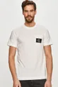 biały Calvin Klein Jeans - T-shirt J30J318088.4891 Męski