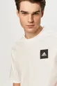 biały adidas Performance - T-shirt FI4029 Męski