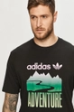 czarny adidas Originals - T-shirt GN2357