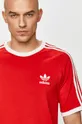 czerwony adidas Originals - T-shirt GN3502 Męski