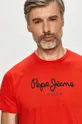 czerwony Pepe Jeans - T-shirt Eggo