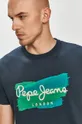 granatowy Pepe Jeans - T-shirt Aitor