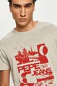 szary Pepe Jeans T-shirt
