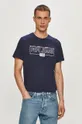 granatowy Pepe Jeans - T-shirt Dennis Męski