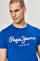 albastru Pepe Jeans - Tricou Orginal Stretch