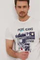 biały Pepe Jeans T-shirt MILES
