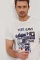 biela Tričko Pepe Jeans MILES