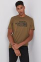 The North Face T-shirt nadruk zielony NF00A3G137U1