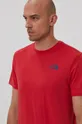 czerwony The North Face T-shirt