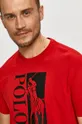 czerwony Polo Ralph Lauren - T-shirt 710828214003