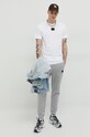 HUGO t-shirt bawełniany 50447978 biały NC00