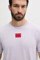 Odzież HUGO t-shirt bawełniany 50447978 fioletowy