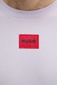 Bavlnené tričko HUGO fialová 50447978