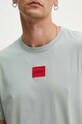 HUGO t-shirt bawełniany szary 50447978