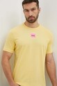 Odzież HUGO t-shirt bawełniany 50447978 żółty