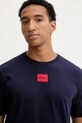 HUGO tricou din bumbac bleumarin 50447978