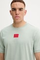 Odzież HUGO t-shirt bawełniany 50447978 zielony