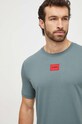 Odzież HUGO t-shirt bawełniany 50447978 zielony