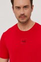 HUGO t-shirt bawełniany czerwony 50447978
