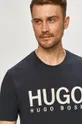 sötétkék Hugo - T-shirt